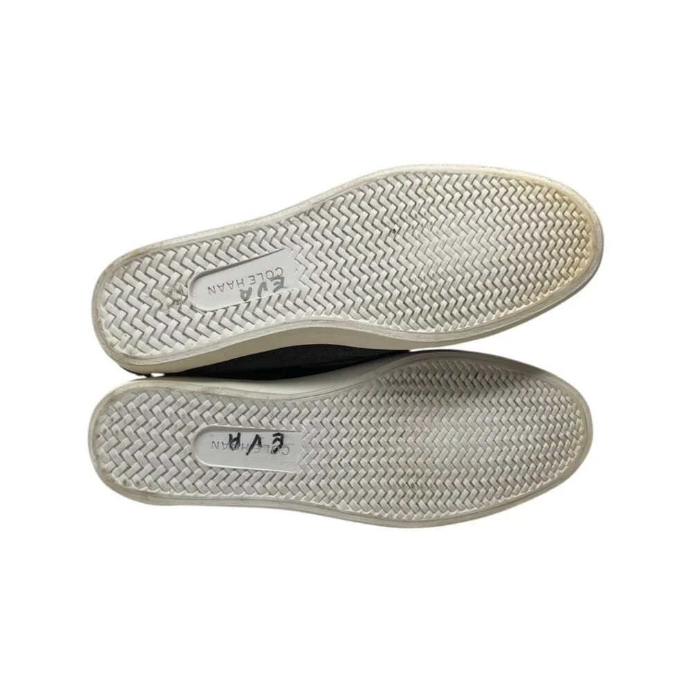 Cole Haan Loafer Women Size 5 B Pinch Weekender Black Canvas Plaid